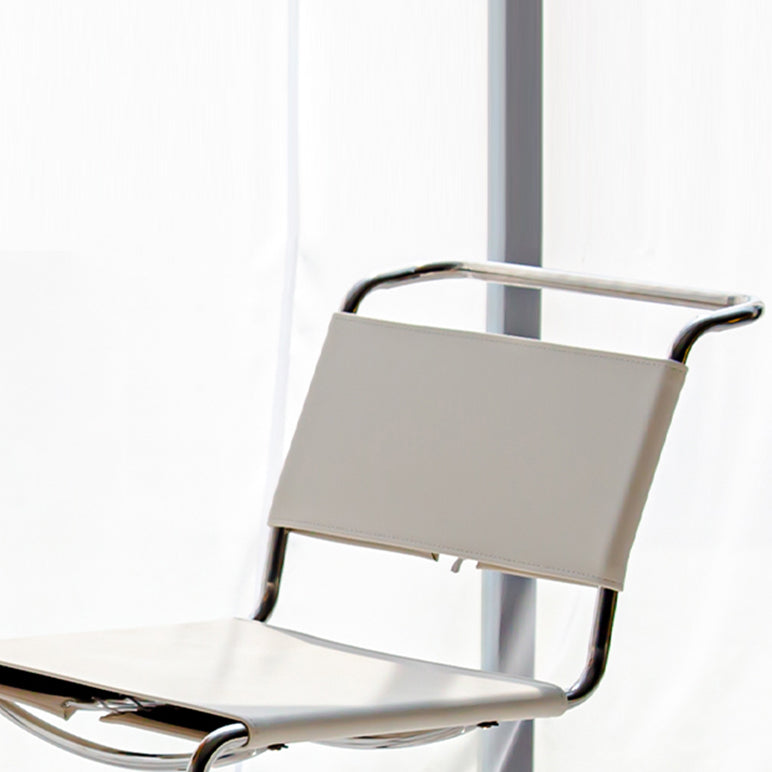 Contemporary Style Open Back Leather Armless Dining Side Chair for Home Clearhalo 'Dining Chairs' 'Dining Tables & Seating' 'dining_chair' 'furn' 'furn_dining_chair' 'Furniture' 'Kitchen & Dining Furniture' 7778480