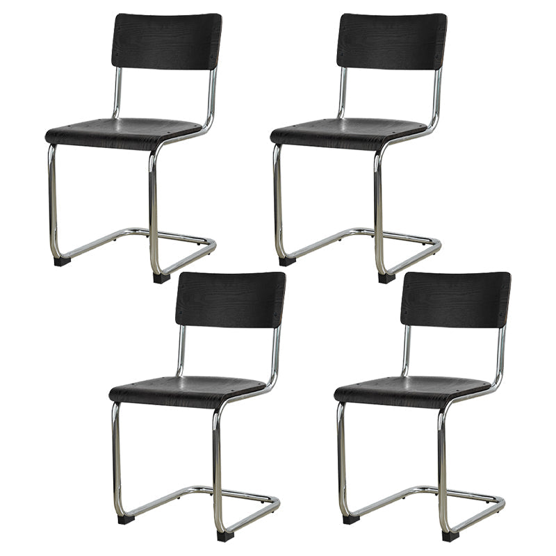 Estilo contemporáneo Silla lateral de comedor de madera de madera abierta para el hogar para el hogar