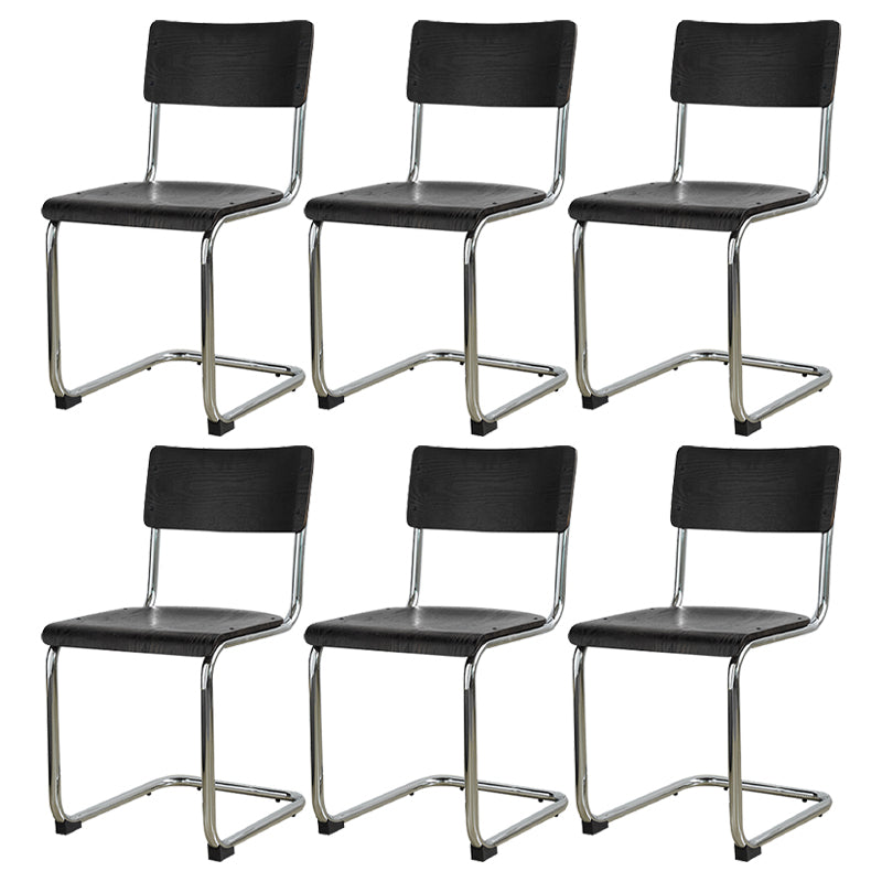 Estilo contemporáneo Silla lateral de comedor de madera de madera abierta para el hogar para el hogar