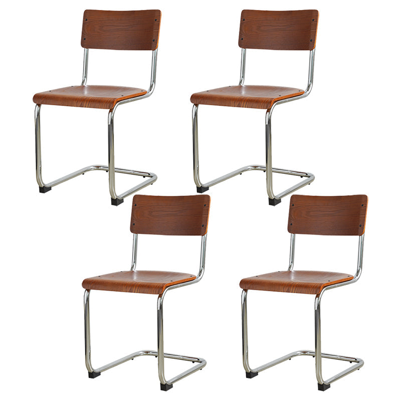 Estilo contemporáneo Silla lateral de comedor de madera de madera abierta para el hogar para el hogar