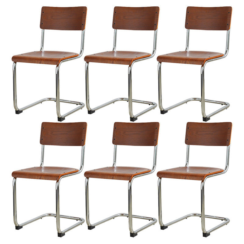 Estilo contemporáneo Silla lateral de comedor de madera de madera abierta para el hogar para el hogar