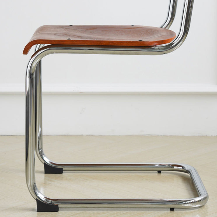 Estilo contemporáneo Silla lateral de comedor de madera de madera abierta para el hogar para el hogar