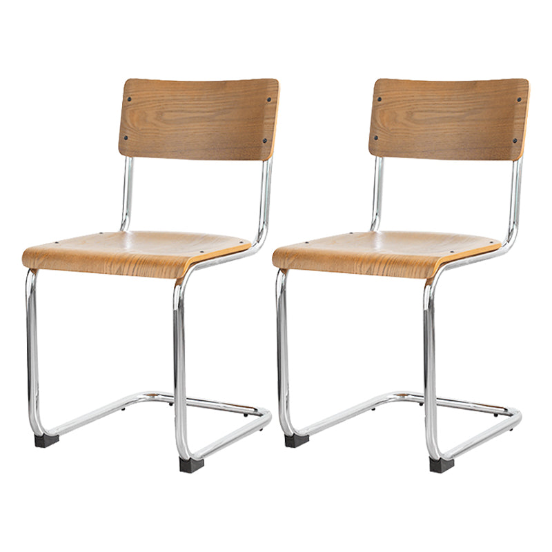 Estilo contemporáneo Silla lateral de comedor de madera de madera abierta para el hogar para el hogar