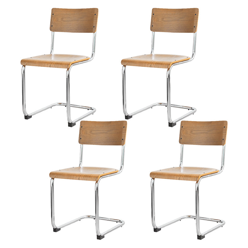 Estilo contemporáneo Silla lateral de comedor de madera de madera abierta para el hogar para el hogar