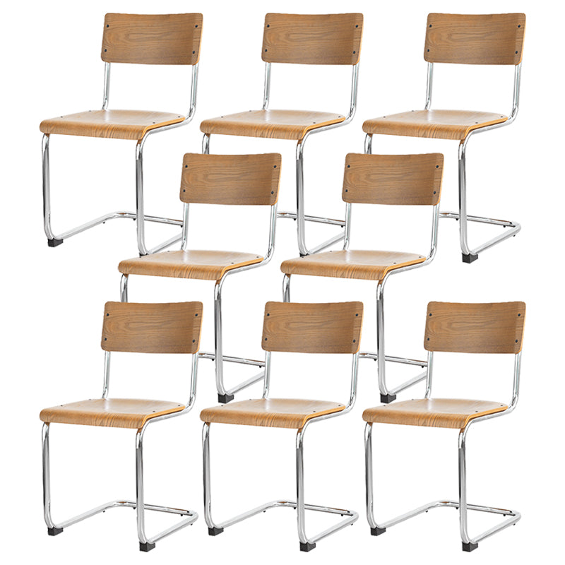 Estilo contemporáneo Silla lateral de comedor de madera de madera abierta para el hogar para el hogar