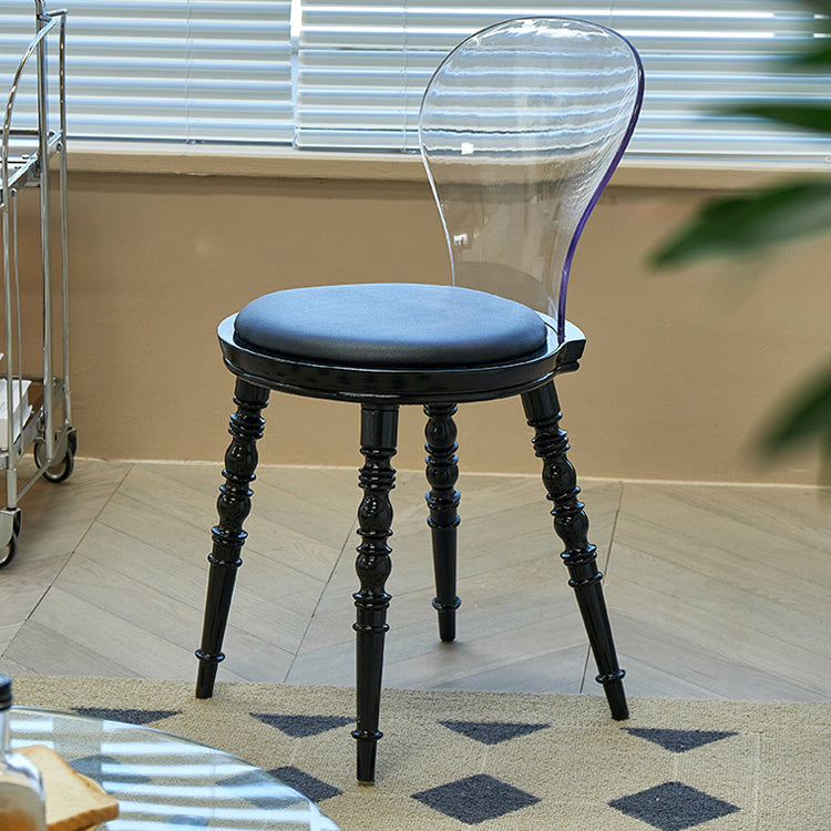 Silla de comedor tapizada de plástico para el comedor moderno