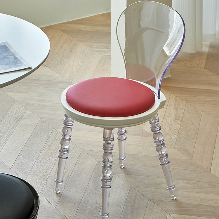 Silla de comedor tapizada de plástico para el comedor moderno