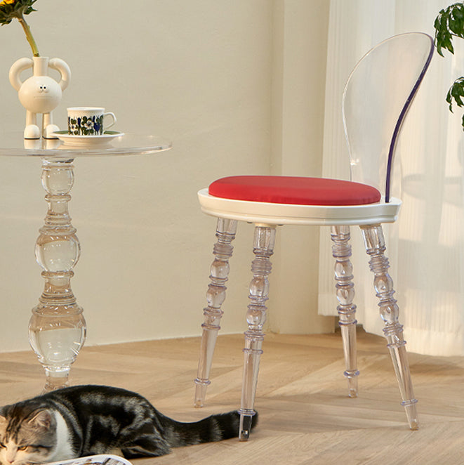 Silla de comedor tapizada de plástico para el comedor moderno