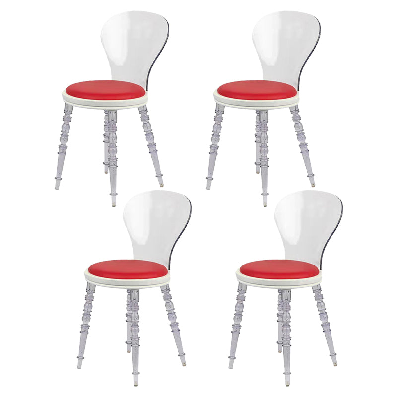 Silla de comedor tapizada de plástico para el comedor moderno