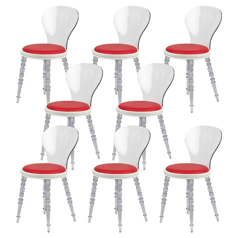 Silla de comedor tapizada de plástico para el comedor moderno