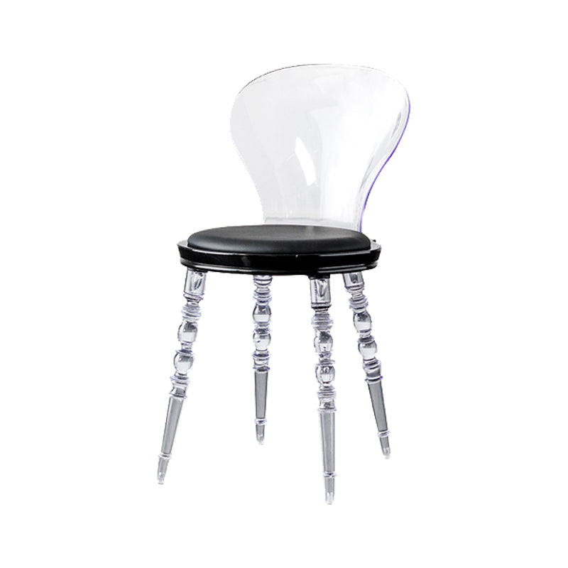 Silla de comedor tapizada de plástico para el comedor moderno