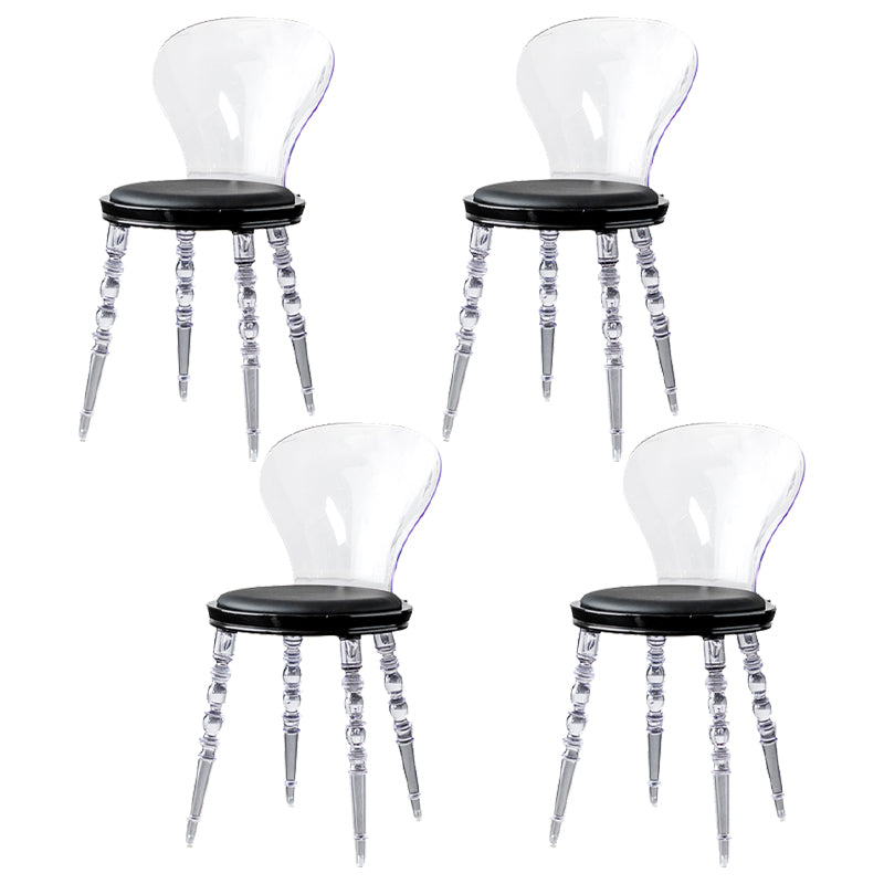 Silla de comedor tapizada de plástico para el comedor moderno