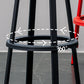 Contemporary Metal Base Backrest Counter High Stool with 4 Legs