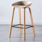 Contemporary Plastic Bucket Low Back Bar Stools with Metal Base