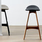 Contemporary Upholstered Faux Leather Bar Stool with Solid Wood Base Clearhalo 'Bar Furniture' 'Bar Stools' 'bar_stools' 'furn' 'furn_bar_stools' 'Furniture' 'Kitchen & Dining Furniture' 7778854