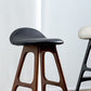 Contemporary Upholstered Faux Leather Bar Stool with Solid Wood Base Clearhalo 'Bar Furniture' 'Bar Stools' 'bar_stools' 'furn' 'furn_bar_stools' 'Furniture' 'Kitchen & Dining Furniture' 7778861