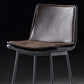 Contemporary Style Low Back Leather Armless Bar Stool with Metal Legs Clearhalo 'Bar Furniture' 'Bar Stools' 'bar_stools' 'furn' 'furn_bar_stools' 'Furniture' 'Kitchen & Dining Furniture' 7778943