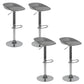 Sgabello da bar regolabile con schienale basso e regolabile in stile moderno con gambe in metallo