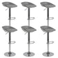 Sgabello da bar regolabile con schienale basso e regolabile in stile moderno con gambe in metallo