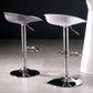 Sgabello da bar regolabile con schienale basso e regolabile in stile moderno con gambe in metallo