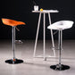 Sgabello da bar regolabile con schienale basso e regolabile in stile moderno con gambe in metallo