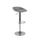 Sgabello da bar regolabile con schienale basso e regolabile in stile moderno con gambe in metallo