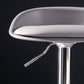 Sgabello da bar regolabile con schienale basso e regolabile in stile moderno con gambe in metallo