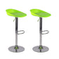 Sgabello da bar regolabile con schienale basso e regolabile in stile moderno con gambe in metallo