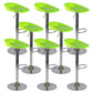 Sgabello da bar regolabile con schienale basso e regolabile in stile moderno con gambe in metallo