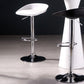Sgabello da bar regolabile con schienale basso e regolabile in stile moderno con gambe in metallo