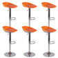 Sgabello da bar regolabile con schienale basso e regolabile in stile moderno con gambe in metallo