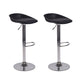 Sgabello da bar regolabile con schienale basso e regolabile in stile moderno con gambe in metallo