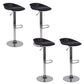 Sgabello da bar regolabile con schienale basso e regolabile in stile moderno con gambe in metallo