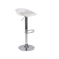Sgabello da bar regolabile con schienale basso e regolabile in stile moderno con gambe in metallo