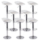 Sgabello da bar regolabile con schienale basso e regolabile in stile moderno con gambe in metallo