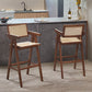 Contemporary Style Low Back Solid Wood Armed Bar Stool for Home Clearhalo 'Bar Furniture' 'Bar Stools' 'bar_stools' 'furn' 'furn_bar_stools' 'Furniture' 'Kitchen & Dining Furniture' 7779230