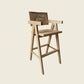 Contemporary Style Low Back Solid Wood Armed Bar Stool for Home Natural 1 Piece Clearhalo 'Bar Furniture' 'Bar Stools' 'bar_stools' 'furn' 'furn_bar_stools' 'Furniture' 'Kitchen & Dining Furniture' 7779236
