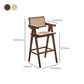 Contemporary Style Low Back Solid Wood Armed Bar Stool for Home Clearhalo 'Bar Furniture' 'Bar Stools' 'bar_stools' 'furn' 'furn_bar_stools' 'Furniture' 'Kitchen & Dining Furniture' 7779243