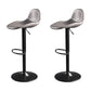 Indoor Industrial Metal Legs Faux Leather Upholstered Bar Stools