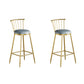1/2/3/5 Pcs Bar Set with Stone Top Pub Table and Metal Stools for Home