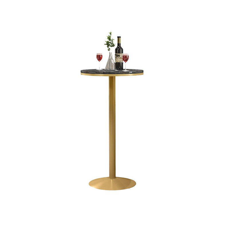 Modem & Contemporary 1/2/3 Pieces Bar Table Set for Living Room Table Black-Gold 1 Piece Clearhalo 'Bar Furniture' 'furn' 'furn_home_bar_bar_sets' 'Furniture' 'Home Bars & Bar Sets' 'home_bar_bar_sets' 'Kitchen & Dining Furniture' 7779359
