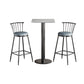 Ensemble de bar PCS 1/2/3/5 moderne avec table de pub carrée et tabourets métalliques pour la maison