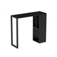 Modern Sintered Stone Top Double Pedestal Bar Table for Kitchen Dining Room
