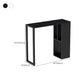 Modern Sintered Stone Top Double Pedestal Bar Table for Kitchen Dining Room