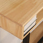 Contemporary Solid Wood Top Rectangle Bar Dining Table for Living Room