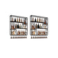 Metal Industrial Wine Holder Rack Wall Mounted Storage Shelves with Light 2 Piece Set Clearhalo 'furn' 'furn_wine_racks' 'Furniture' 'Kitchen & Dining Furniture' 'Wine Racks' 'wine_racks' 7779881