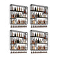 Metal Industrial Wine Holder Rack Wall Mounted Storage Shelves with Light 4 Piece Set Clearhalo 'furn' 'furn_wine_racks' 'Furniture' 'Kitchen & Dining Furniture' 'Wine Racks' 'wine_racks' 7779883
