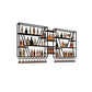 Metal Industrial Wine Holder Rack Wall Mounted Storage Shelves with Light 1 Piece Clearhalo 'furn' 'furn_wine_racks' 'Furniture' 'Kitchen & Dining Furniture' 'Wine Racks' 'wine_racks' 7779885