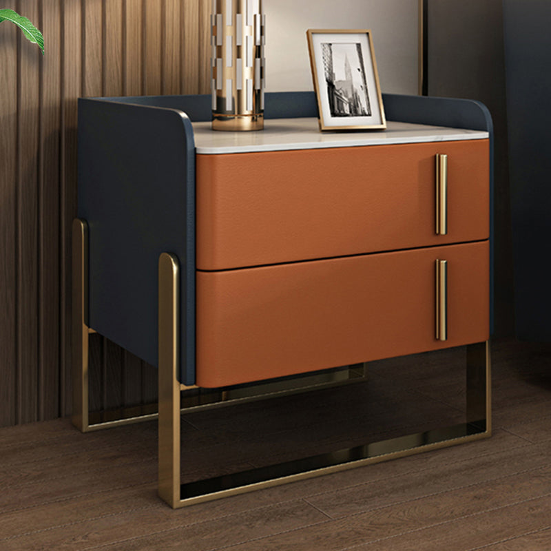 Glam -dennenladen omvatten accenttafel nachtkastje 20 "lang met benen