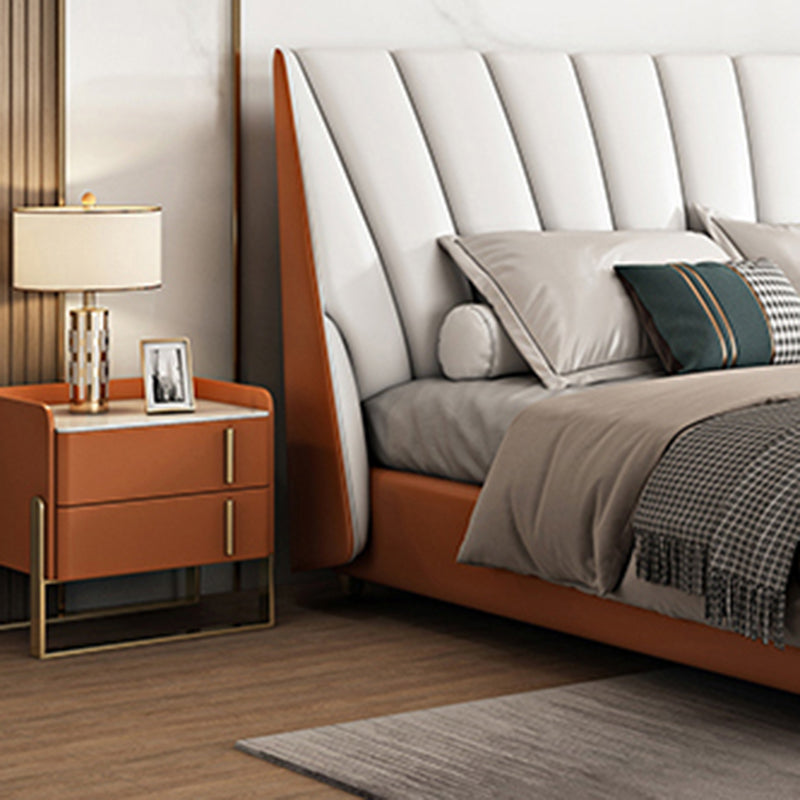 Glam -dennenladen omvatten accenttafel nachtkastje 20 "lang met benen